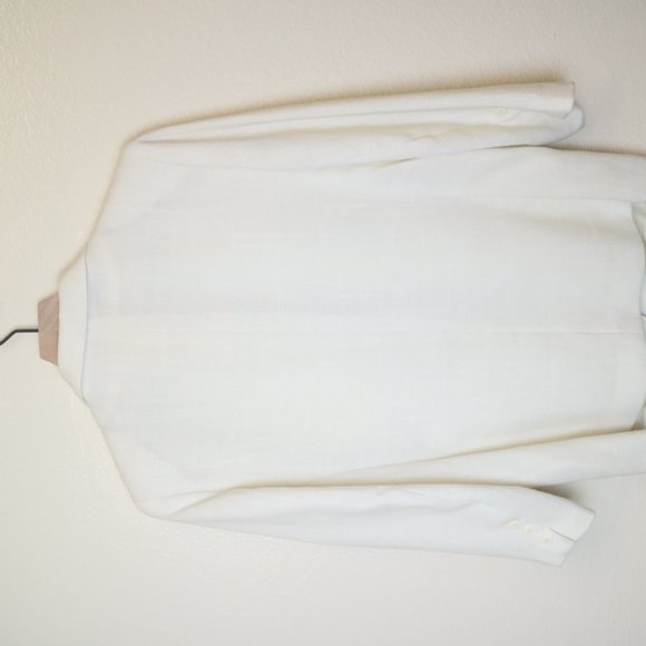 Vintage White Linen Blazer - Picture 6 of 6